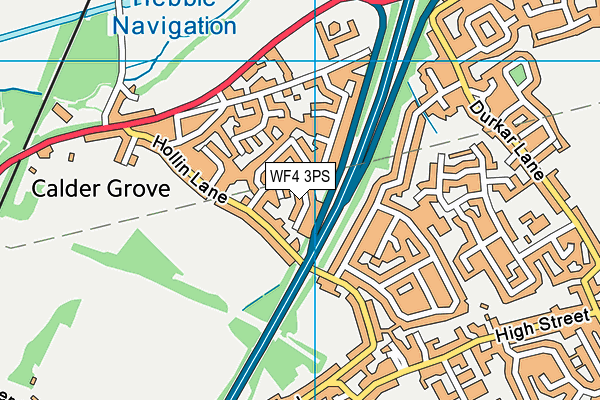 WF4 3PS map - OS VectorMap District (Ordnance Survey)