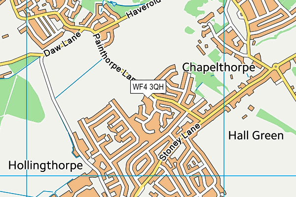 WF4 3QH map - OS VectorMap District (Ordnance Survey)