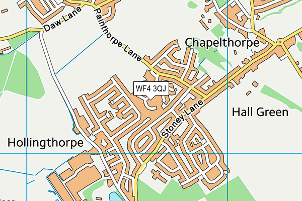 WF4 3QJ map - OS VectorMap District (Ordnance Survey)