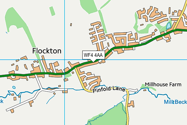 WF4 4AA map - OS VectorMap District (Ordnance Survey)