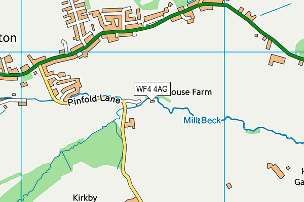 WF4 4AG map - OS VectorMap District (Ordnance Survey)