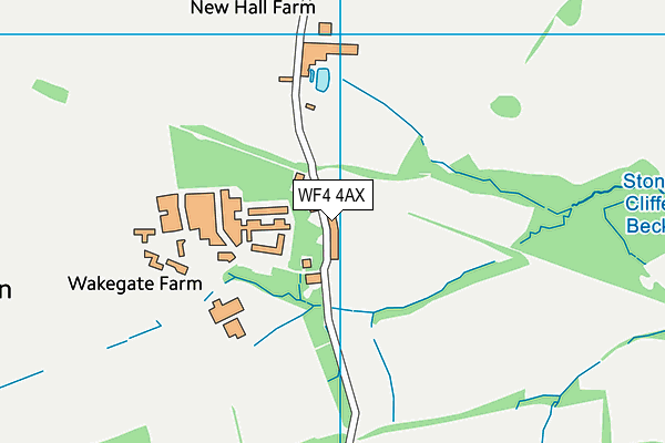 WF4 4AX map - OS VectorMap District (Ordnance Survey)