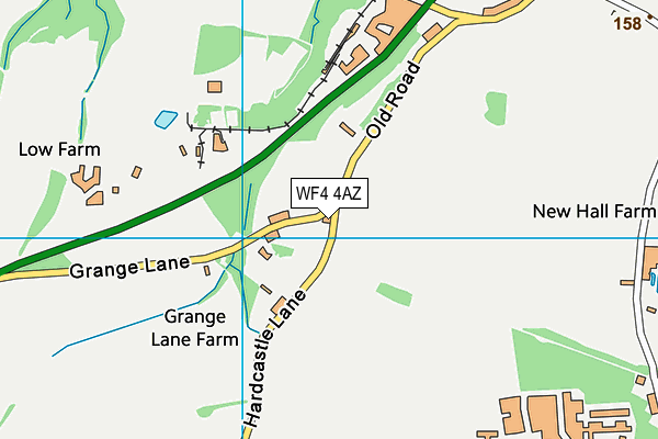 WF4 4AZ map - OS VectorMap District (Ordnance Survey)