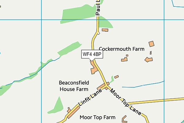 WF4 4BP map - OS VectorMap District (Ordnance Survey)