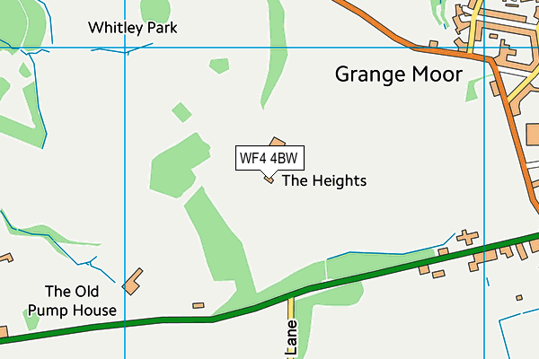 WF4 4BW map - OS VectorMap District (Ordnance Survey)