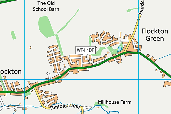 WF4 4DF map - OS VectorMap District (Ordnance Survey)