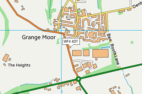 Grange Moor Football Ground map (WF4 4DT) - OS VectorMap District (Ordnance Survey)
