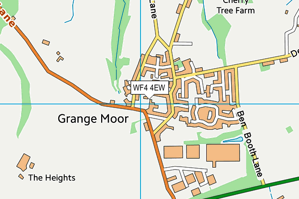Grange Moor Primary School map (WF4 4EW) - OS VectorMap District (Ordnance Survey)