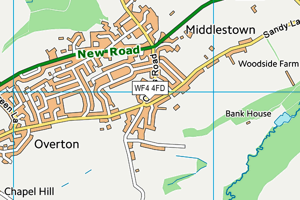 WF4 4FD map - OS VectorMap District (Ordnance Survey)