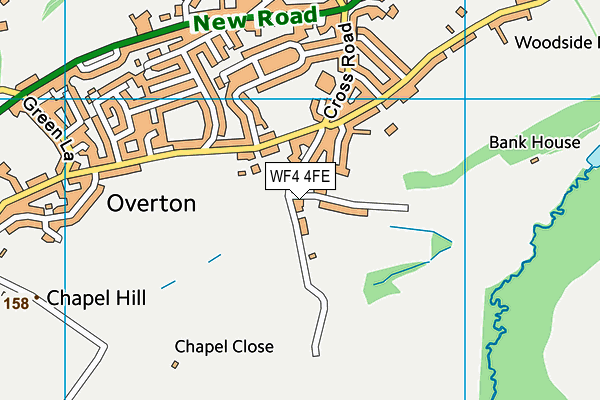 WF4 4FE map - OS VectorMap District (Ordnance Survey)