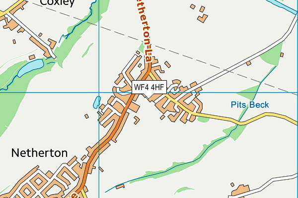 WF4 4HF map - OS VectorMap District (Ordnance Survey)