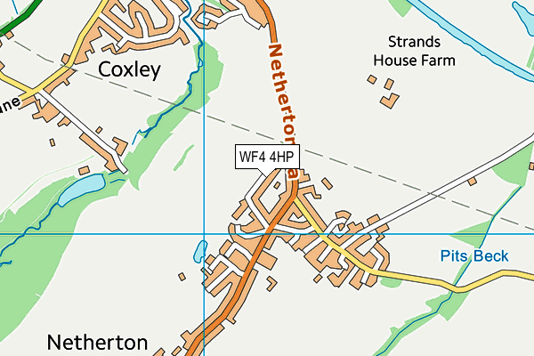 WF4 4HP map - OS VectorMap District (Ordnance Survey)