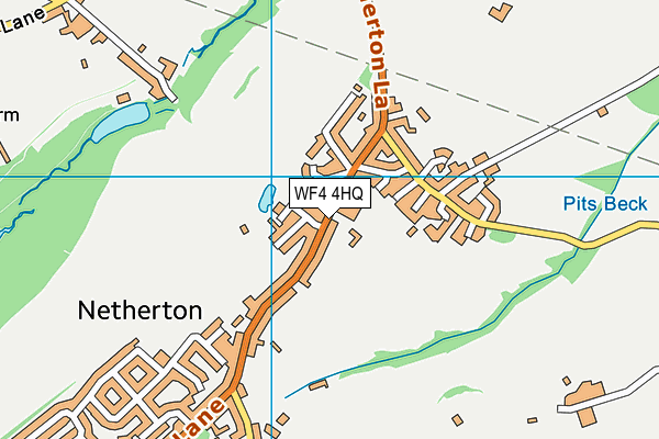 Sitlington Netherton Junior and Infant School map (WF4 4HQ) - OS VectorMap District (Ordnance Survey)