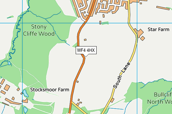 WF4 4HX map - OS VectorMap District (Ordnance Survey)