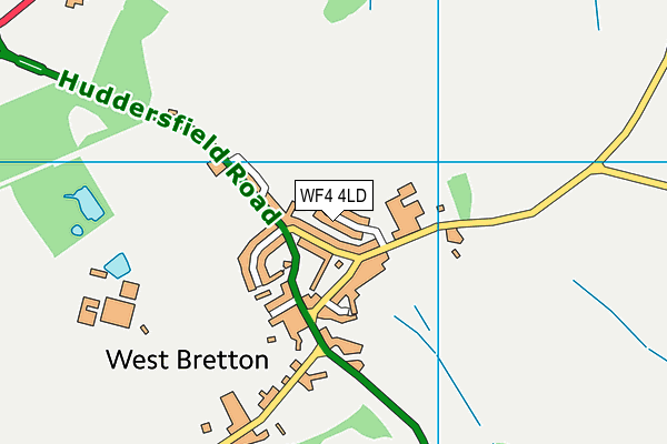 WF4 4LD map - OS VectorMap District (Ordnance Survey)