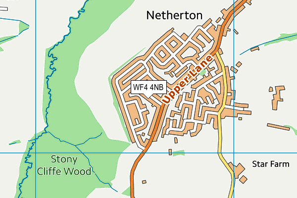 WF4 4NB map - OS VectorMap District (Ordnance Survey)