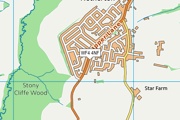 WF4 4NF map - OS VectorMap District (Ordnance Survey)