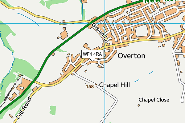 WF4 4RA map - OS VectorMap District (Ordnance Survey)