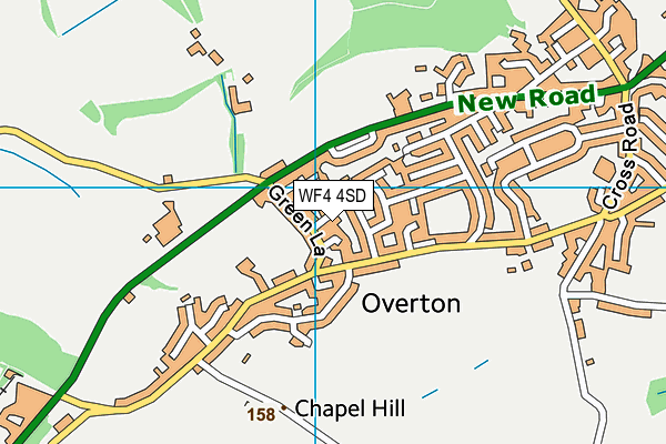 WF4 4SD map - OS VectorMap District (Ordnance Survey)