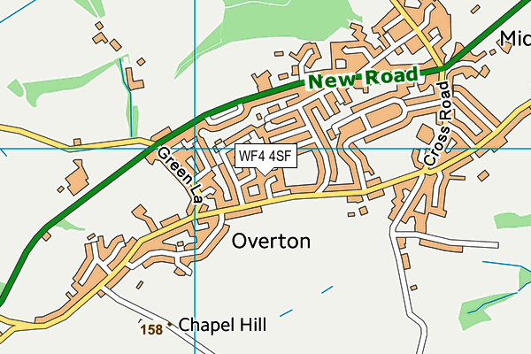 WF4 4SF map - OS VectorMap District (Ordnance Survey)