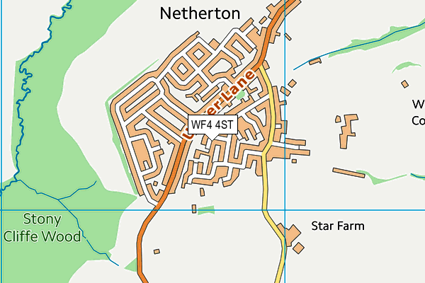 WF4 4ST map - OS VectorMap District (Ordnance Survey)