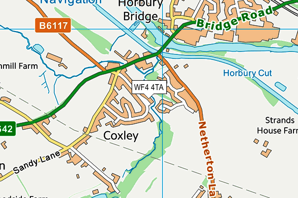 WF4 4TA map - OS VectorMap District (Ordnance Survey)