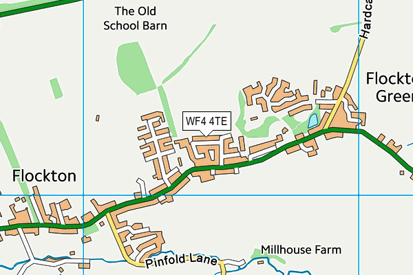 WF4 4TE map - OS VectorMap District (Ordnance Survey)