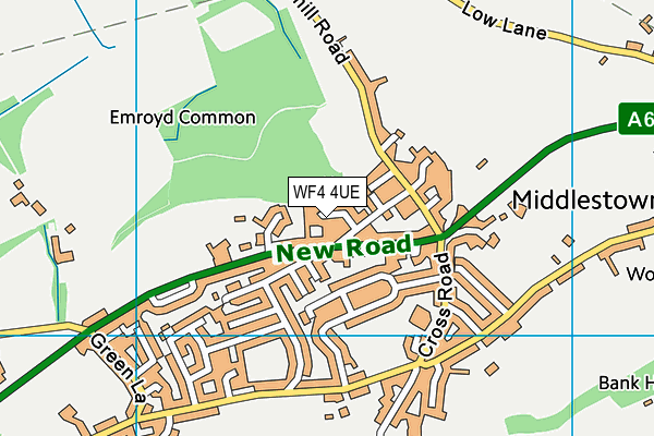 WF4 4UE map - OS VectorMap District (Ordnance Survey)