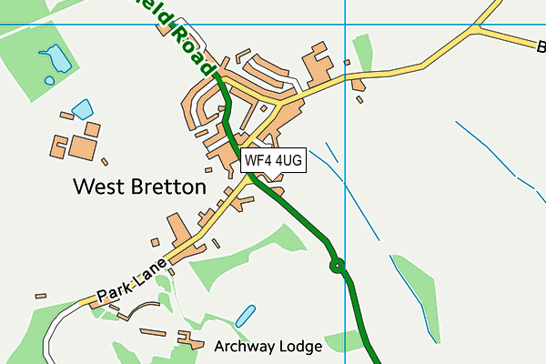 WF4 4UG map - OS VectorMap District (Ordnance Survey)