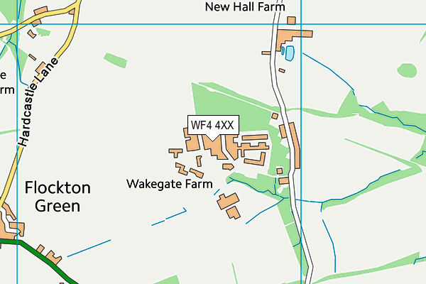 Hmp New Hall map (WF4 4XX) - OS VectorMap District (Ordnance Survey)