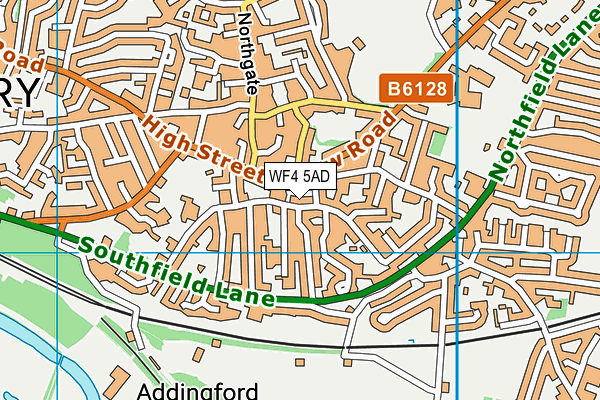 WF4 5AD map - OS VectorMap District (Ordnance Survey)