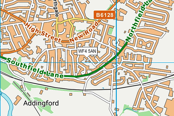 WF4 5AN map - OS VectorMap District (Ordnance Survey)