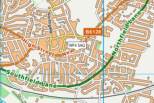 WF4 5AQ map - OS VectorMap District (Ordnance Survey)