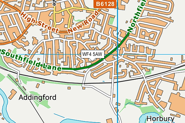 WF4 5AW map - OS VectorMap District (Ordnance Survey)