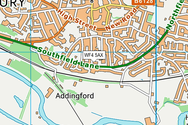 WF4 5AX map - OS VectorMap District (Ordnance Survey)