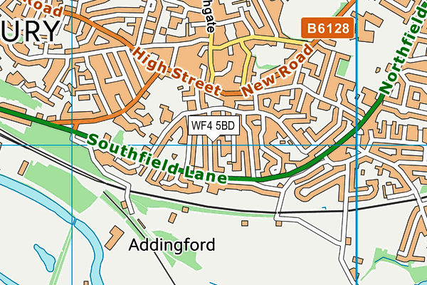 WF4 5BD map - OS VectorMap District (Ordnance Survey)