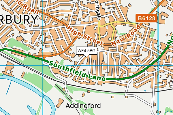 WF4 5BG map - OS VectorMap District (Ordnance Survey)