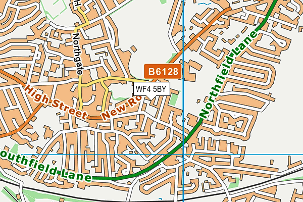 WF4 5BY map - OS VectorMap District (Ordnance Survey)