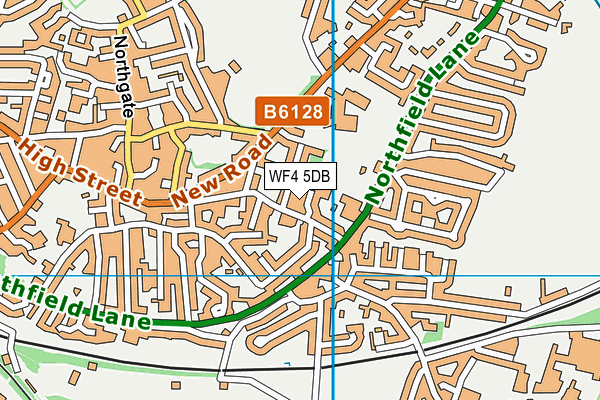 WF4 5DB map - OS VectorMap District (Ordnance Survey)