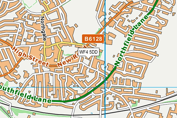WF4 5DD map - OS VectorMap District (Ordnance Survey)