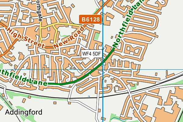 WF4 5DF map - OS VectorMap District (Ordnance Survey)