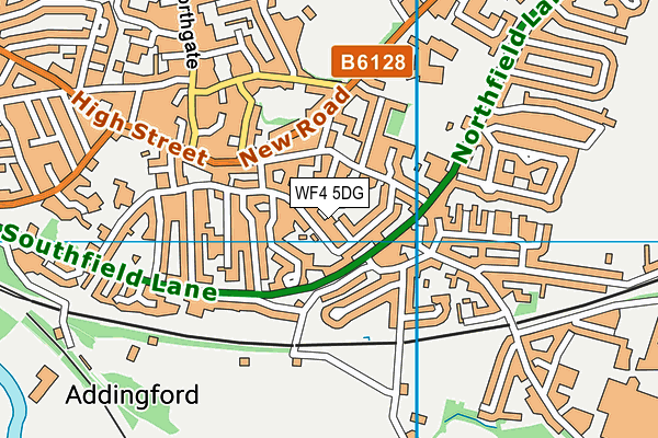 WF4 5DG map - OS VectorMap District (Ordnance Survey)