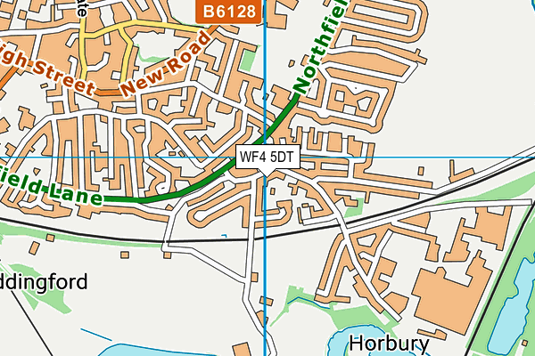 WF4 5DT map - OS VectorMap District (Ordnance Survey)