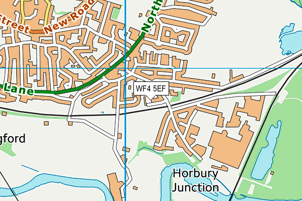 WF4 5EF map - OS VectorMap District (Ordnance Survey)