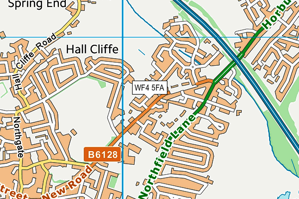 WF4 5FA map - OS VectorMap District (Ordnance Survey)