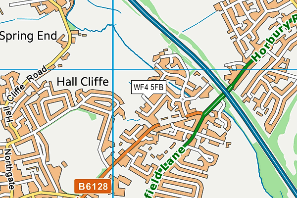 WF4 5FB map - OS VectorMap District (Ordnance Survey)