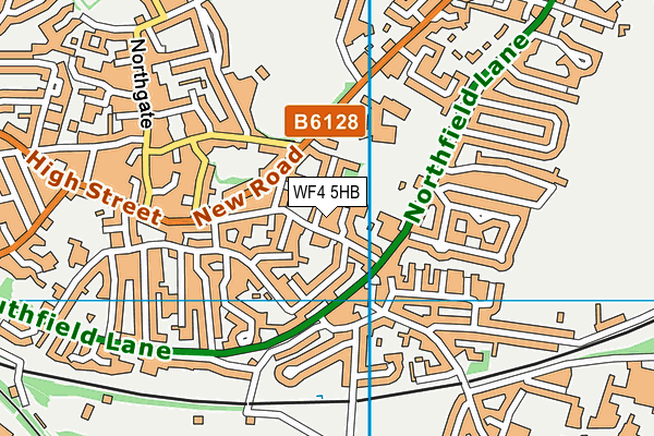 WF4 5HB map - OS VectorMap District (Ordnance Survey)