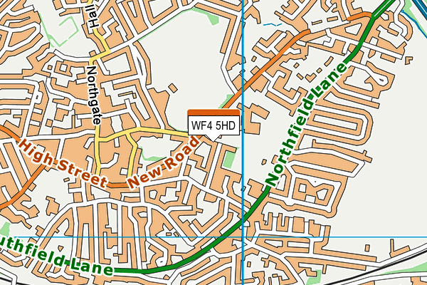 WF4 5HD map - OS VectorMap District (Ordnance Survey)