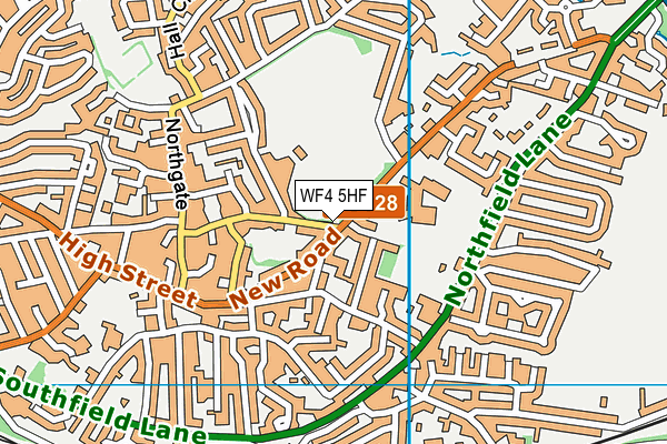 WF4 5HF map - OS VectorMap District (Ordnance Survey)