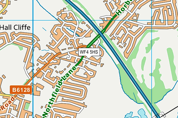 WF4 5HS map - OS VectorMap District (Ordnance Survey)